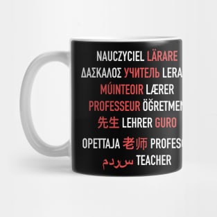 Teacher in Different Languages Mug